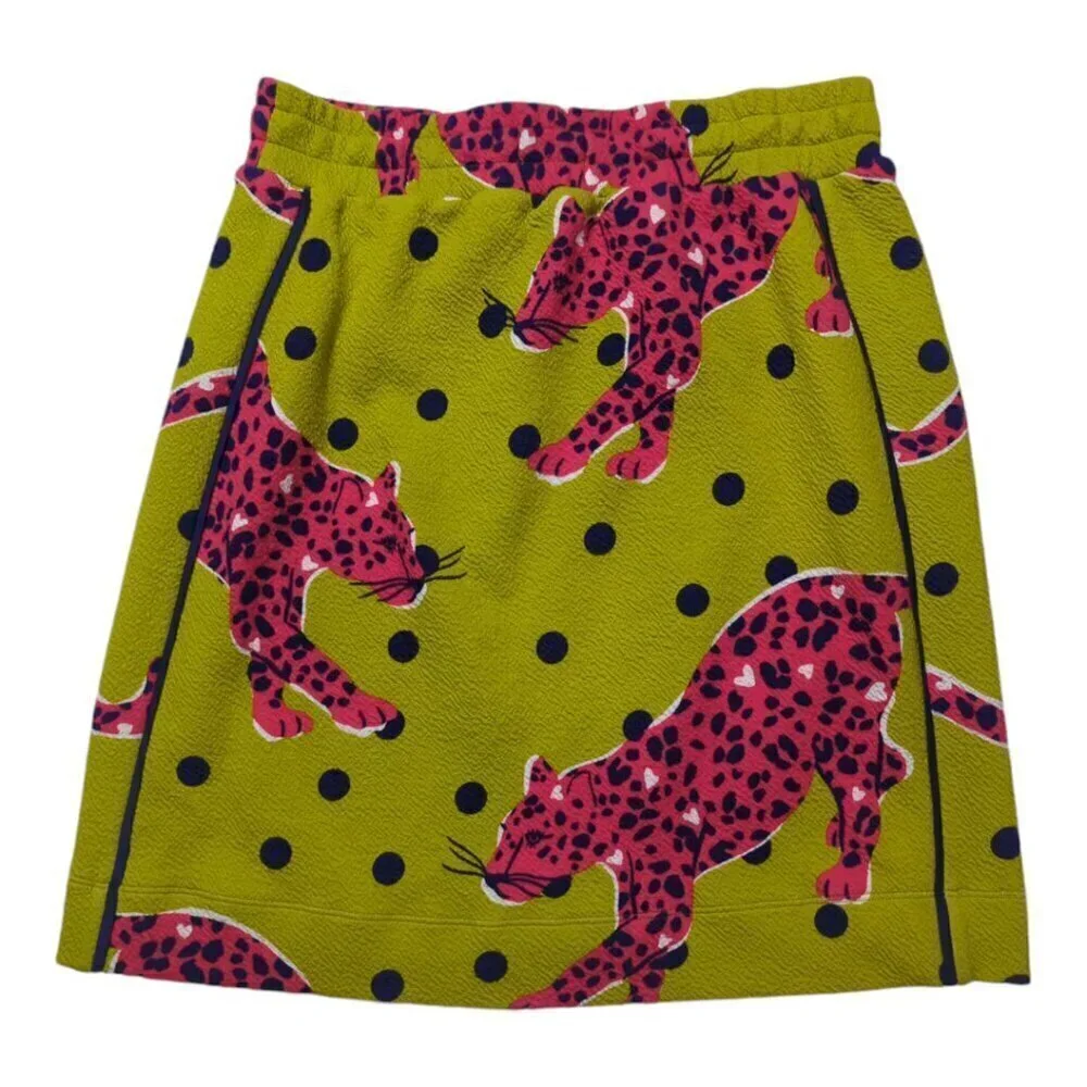 Maeve By Anthropologies Women's Skirt Size S Color Olive Pink Pull-on styling